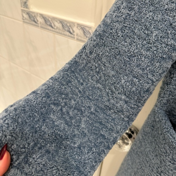 Cozy Sherpa blue coat - Picture 3 of 5